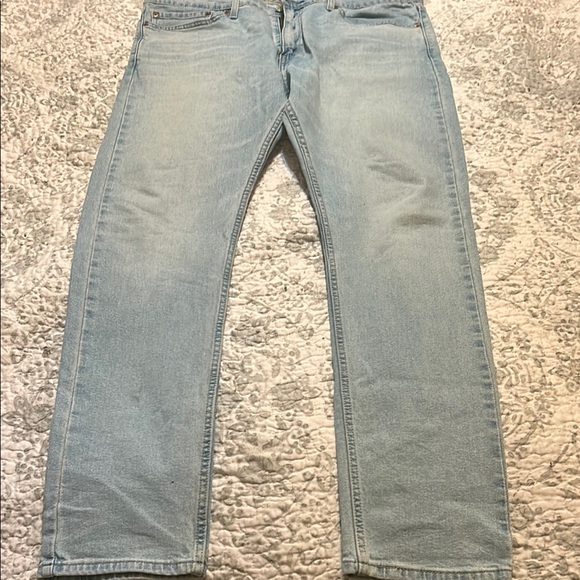 Levi's Blue Straight Jeans Classic Fit - Picture 4 of 7
